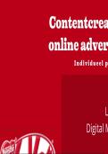 Content creatie en online advertising | deel van je cijfer bij minor  