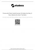 Community Public Health Nursing 7th Edition By Mary A. Nies,  Melanie McEwen Test Bank – All Chapters