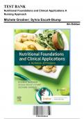 Test Bank: Nutritional Foundations and Clinical Applications A Nursing Approach, 8th Edition by Grodner - Chapters 1-20, 9780323810241 | Rationals Included