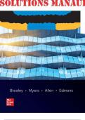 SOLUTIONS MANUAL for Principles of Corporate Finance, 14th Edition by Richard Brealey, Stewart Myers, Franklin Allen and Alex Edmans