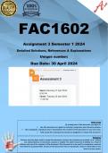 FAC1602 Assignment 3 (COMPLETE ANSWERS) Semester 1 2024 - DUE 30 April 2024 