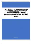 FAC1601 Assignment 3 Semester 1 2024 (214921) - DUE 30 April 2024