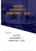 FAC1601 ASSIGNMENT 3 SEMESTER 1 2024
