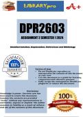 DPR2603 Assignment 2 (COMPLETE ANSWERS) Semester 1 2024 - DUE 2 May 2024