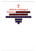 OCR  GCSE (9–1) Biology A (Gateway Biology) J247/03 Paper 3 (Higher Tier)  QUESTION PAPER AND MARK SCHEME (MERGED) 