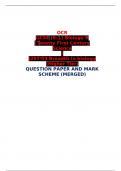 OCR GCSE (9–1) Biology B  (Twenty First Century Science) J257/03 Breadth in biology  (Higher Tier) QUESTION PAPER AND MARK SCHEME (MERGED) 