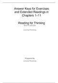 Test Bank For Reading for Thinking 9th Edition by Laraine E. Flemming.