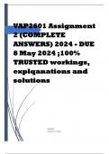 VAP2601 Assignment 2.
