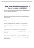 CAN Study Guide Exam| Question &  Correct Answer (2024-2025)