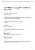 ATI PN Pharmacology Proctored Exam  2023/2024