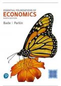 Test Bank for Foundations of Economics, 9th Edition By Robin Bade, Michael Parkin 