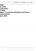  AQA A-Level Economics 7136/3 Paper 3 Economic Principles and Issues Mark Scheme June 2023