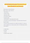 ATI RN Medical-Surgical Proctored Focus Exam Questions and Answers
