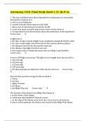 Astronomy 1010 (Final Study Guide 1-5): Qs & As
