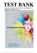 Test Bank For Entrepreneurship The Practice and Mindset 1st Edition by Heidi M. Neck Christopher P. Neck ,Emma L. Murray