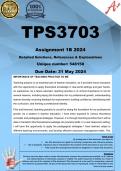 TPS3703 Assignment 1B (COMPLETE ANSWERS) 2024 (548158) - DUE 31 May 2024 