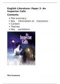An inspector calls revision guide 1.