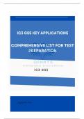 IC3 GS5 Key Applications: Comprehensive List for Test Preparations 