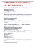 ATI RN Leadership Latest 2024 Form B Real Exam Questions And Correct Answers