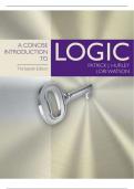 INSTRUCTOR MANUAL FOR A CONCISE INTRODUCTION TO LOGIC 13TH EDITION  PATRICK HURLEY