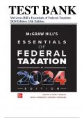 Test Bank for McGraw-Hill's Essentials of Federal Taxation 2024 Edition 15th Edition by Brian Spilker, Benjamin Ayers, John Robinson, Edmund Outslay, Ronald Worsham, John Barrick, Connie We