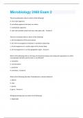 Microbiology 2460 Exam 2 Questions With 100% Correct!!