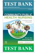 Test Bank for Community/Public Health Nursing 7th Edition by Mary A. Nies ISBN: 9780323528948|| Complete Guide A+