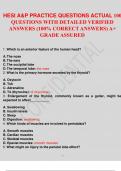 HESI A&P PRACTICE QUESTIONS ACTUAL 100 QUESTIONS WITH DETAILED VERIFIED ANSWERS