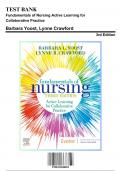 Test Bank for Fundamentals of Nursing Active Learning for Collaborative Practice, 3rd Edition by Yoost, 9780323828093, Covering Chapters 1-42 | Includes Rationales