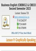 Lecture notes Business English (CBEB011) 