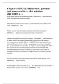 Chapter 10 BIO 253 Homework  questions and answers with verified solutions (GRADED A+)