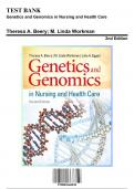 Test Bank for Genetics and Genomics in Nursing and Health Care, 2nd Edition by Beery, 9780803660830, Covering Chapters 1-20 | Includes Rationales