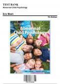 Comprehensive Test Bank for Abnormal Child Psychology, 7th Edition by Mash, 9781337624268, Encompassing Chapters 1 to 14 | Rationals Provided