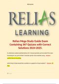 Relias ED RN A Test Compilation. 