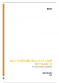 HESI FUNDAMENTALS EXIT EXAM TEST BANK V1 LATEST 2023