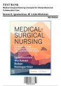 Test Bank: Medical Surgical Nursing Concepts for Interprofessional Collaborative Care, 10th Edition by Workman - Chapters 1-69, 9780323612425 | Rationals Included