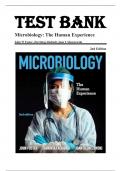 Test Bank for Microbiology The Human Experience 2nd Edition by John W. Foster Zarrintaj Aliabadi Joan L. Slonczewski