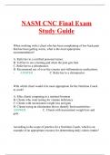 NASM CNC Final Exam Study Guide