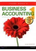 SOLUTION MANUAL FOR FRANK WOODS BUSINESS ACCOUNTING 13TH EDITION VOLUME 1 BY ALLAN SANGSTER, LEWIS GORDON