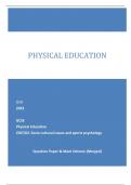 OCR 2023 GCSE Physical Education J587/02: Socio-cultural issues and sports psychology Question Paper & Mark Scheme (Merged) PHYSICAL EDUCATION