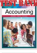 TEST BANK for  Accounting 27th Edition by Carl Warren, James Reeve, Jonathan Duchac