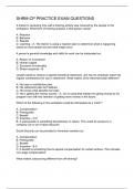SHRM-CP PRACTICE EXAM QUESTIONS