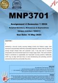 MNP3701 Assignment 4 (COMPLETE ANSWERS) Semester 1 2024 (528413) - DUE 14 May 2024 ;