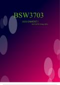BSW3703 Assignment 1 2024