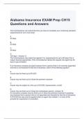 Alabama Insurance EXAM Prep CH15 Questions and Answers