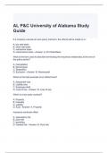 AL P&C University of Alabama Study Guide 2024
