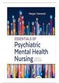 Essentials of Psychiatric Mental Health Nursing: Concepts of Care in Evidence-Based Practice 8th Edition Testbank 2024