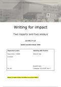 Writing for impact - all four en afgerond met een 8,7!