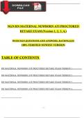 2024 RN MATERNAL NEWBORN ATI PROCTORED RETAKE EXAM 4 DIFFERENT LATEST VERSION WITH NGN QUESTIONS AND ANSWERS, RATIONALES, 100% VERIFIED NEWEST VERSION / A+ GRADE