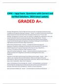 CIPM – Iapp Exam. Questions with Correct and verified Solutions. 2024 latest update
